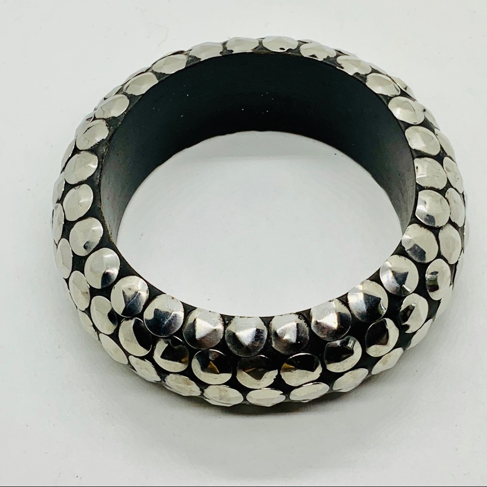 Bangle Silver Flat Studs - image 1